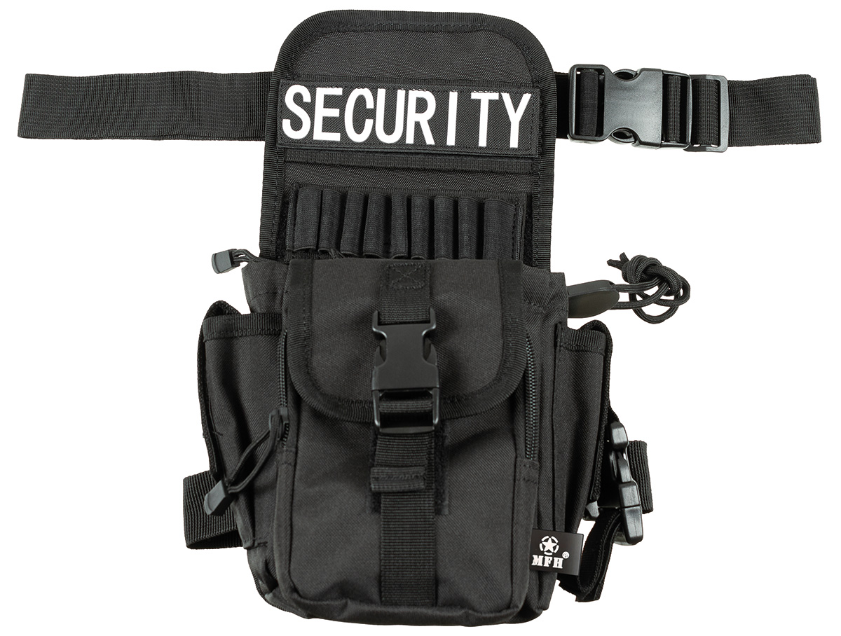 Hüft- und Oberschenkeltasche, Security, schwarz