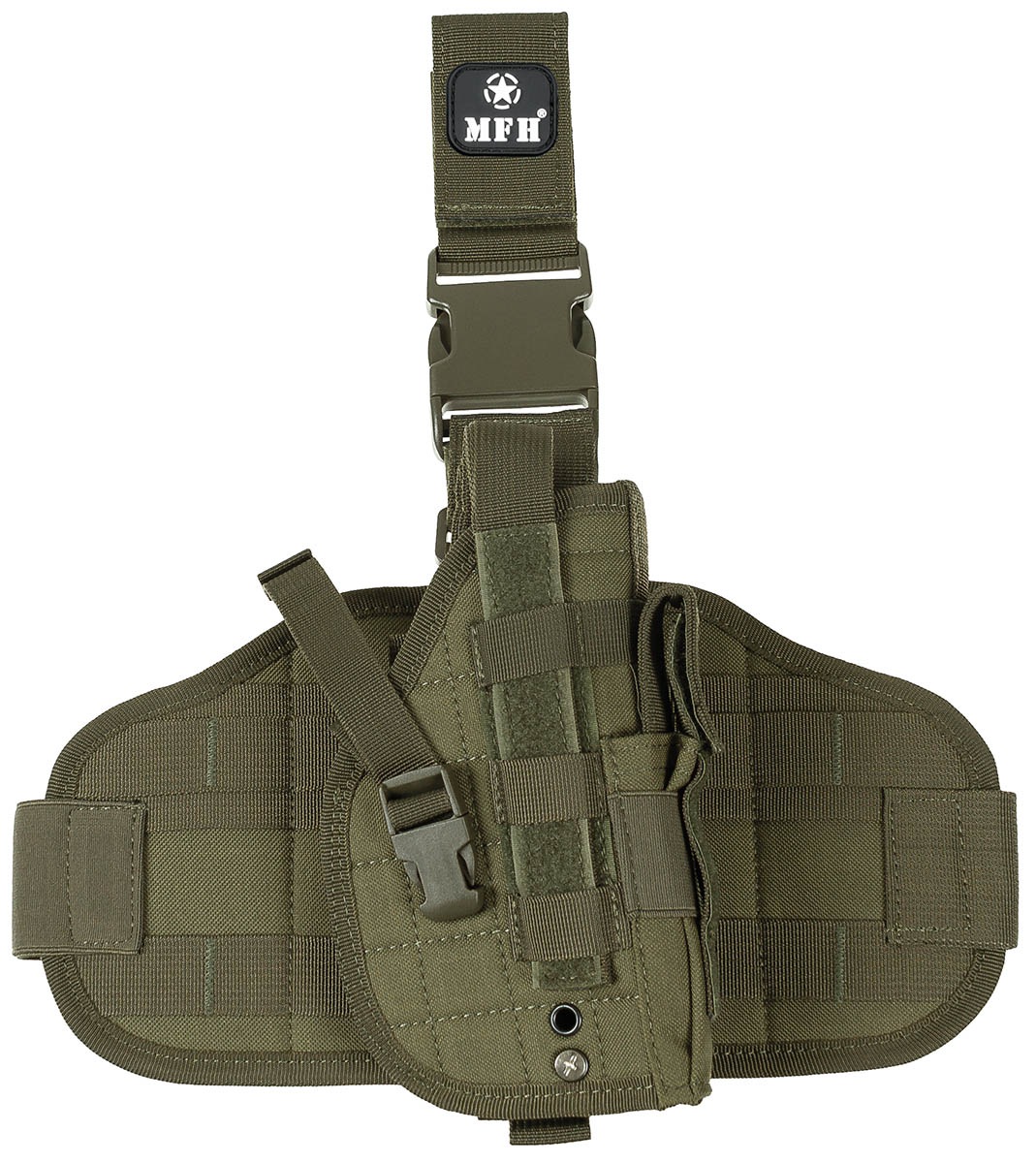 Pistolenbeinholster, "MOLLE", rechts, oliv