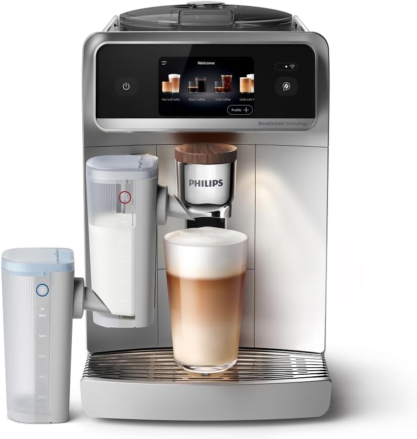 PHILIPS LatteGo Pro Aromis Kaffeevollautomat – BrewExtract Technologie, LatteGo Pro, 50+ heiße & kalte Getränke, mit einfacher Reinigung, intuitives Display und Barista-Assistent (EP8757/20)