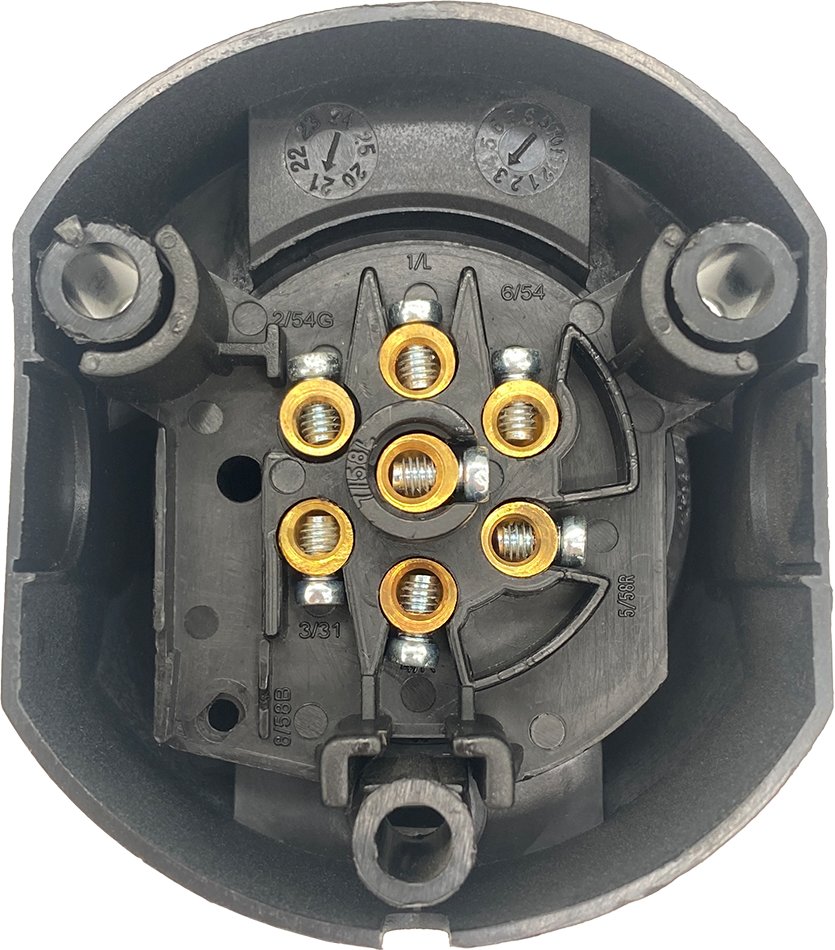 7-polige Autosteckdose mit Kunststoffgehäuse