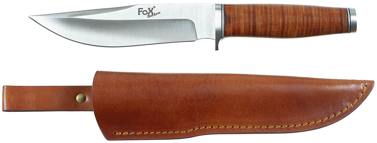 Fahrtenmesser, "Ranger 16", Ledergriff, Scheide