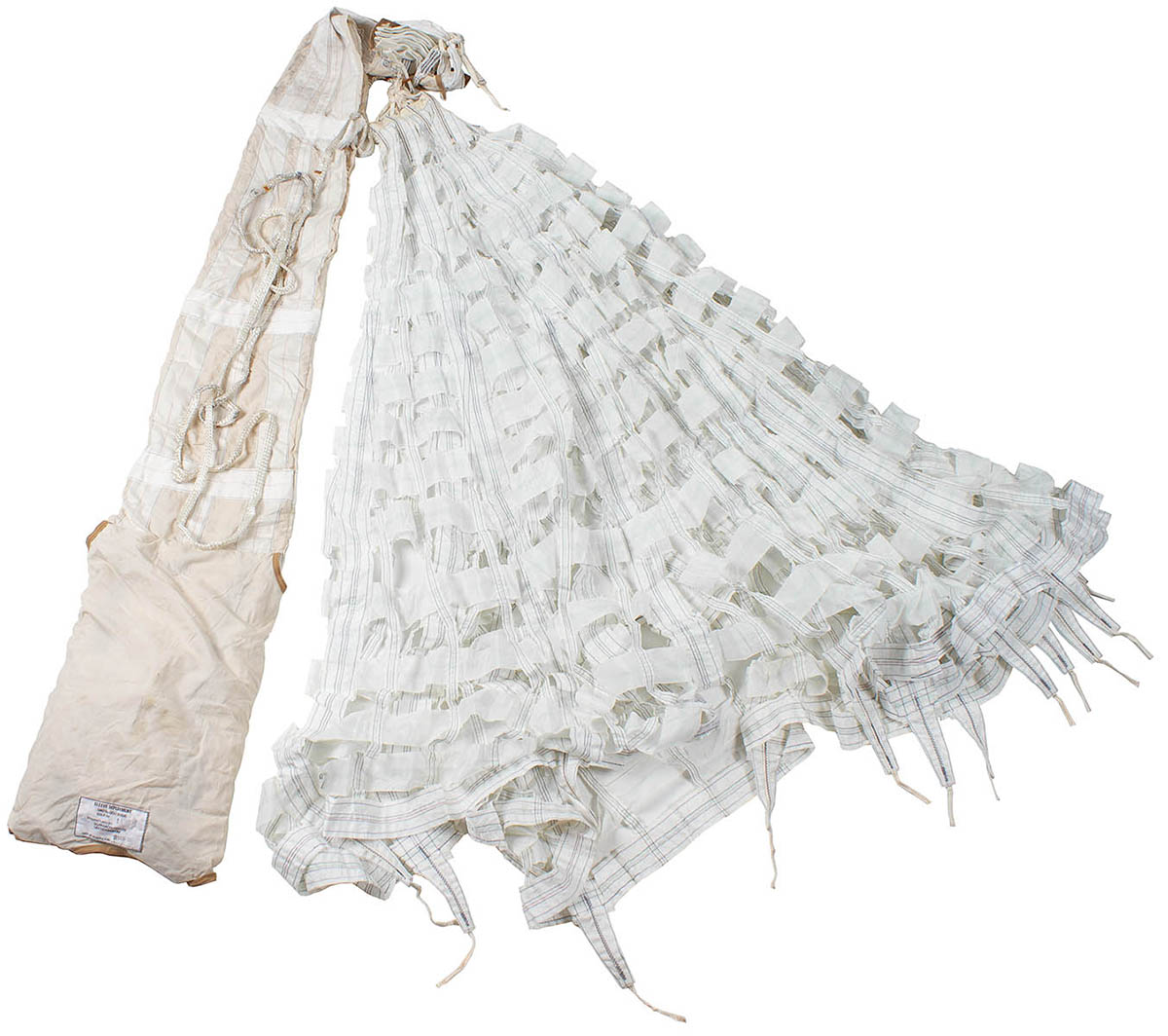 Brit. Bremsfallschirm, weiß, neuw., DEKO