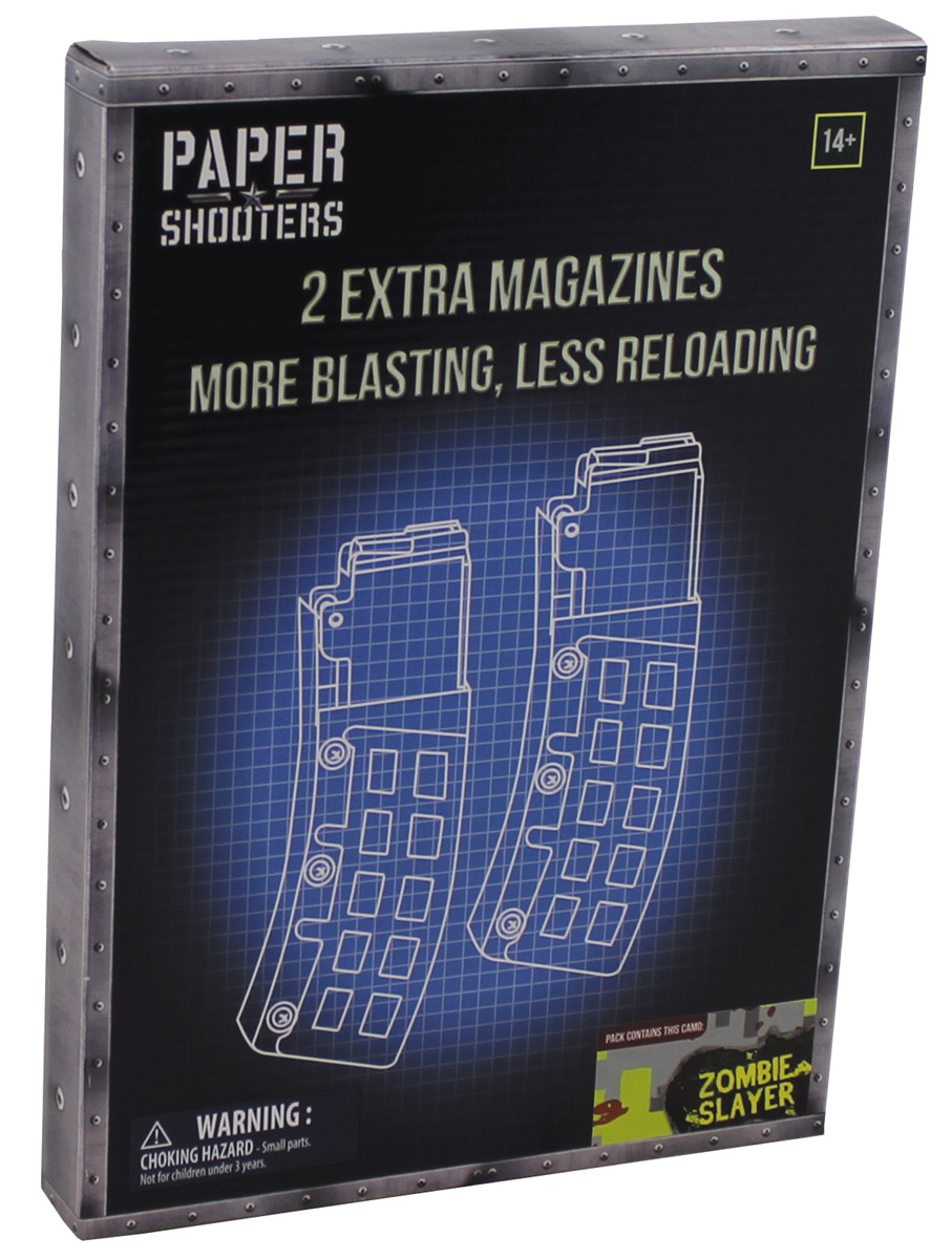 PAPER SHOOTERS, Bausatz, Magazin "Zombie", 2er Pack