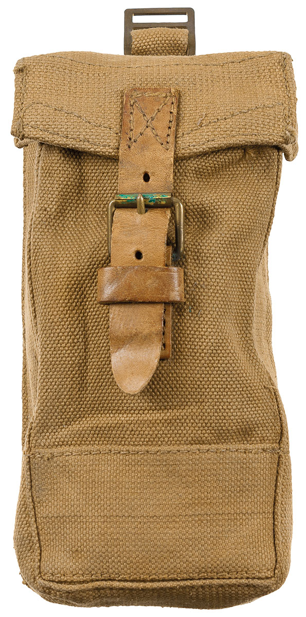 Ital. Magazintasche MKIII, Canvas, braun, orig., gebr.