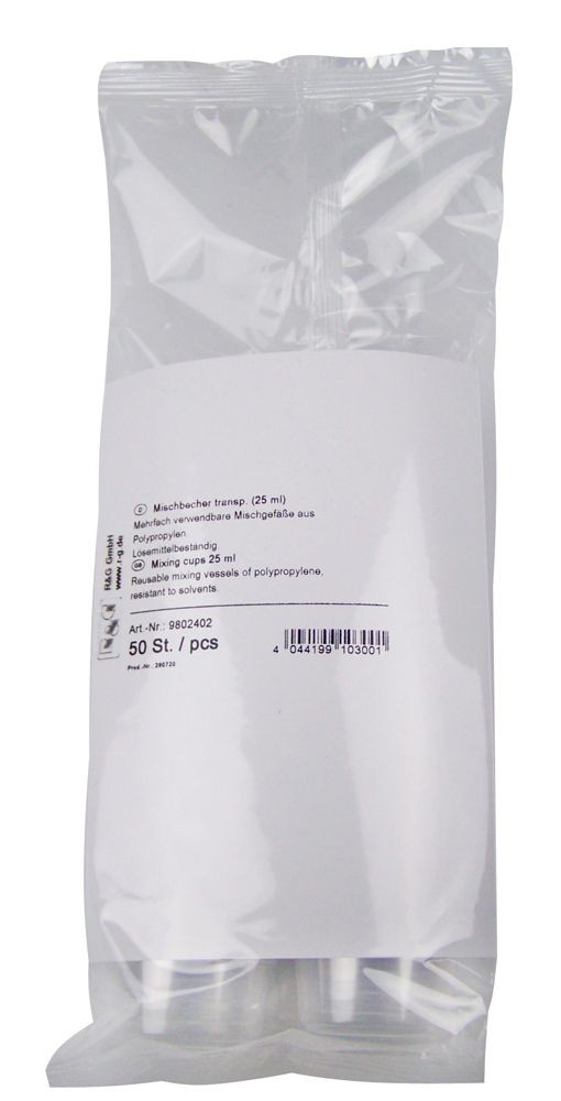 R&G Mischbecher 25ml transparent (50er Set)