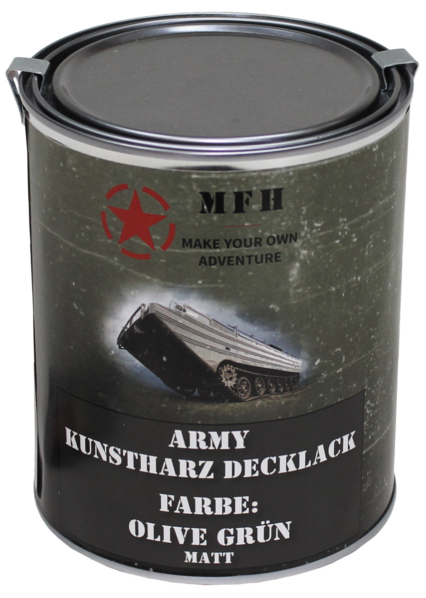 Army Lack, OLIV GRÜN, matt, Dose, 1 l