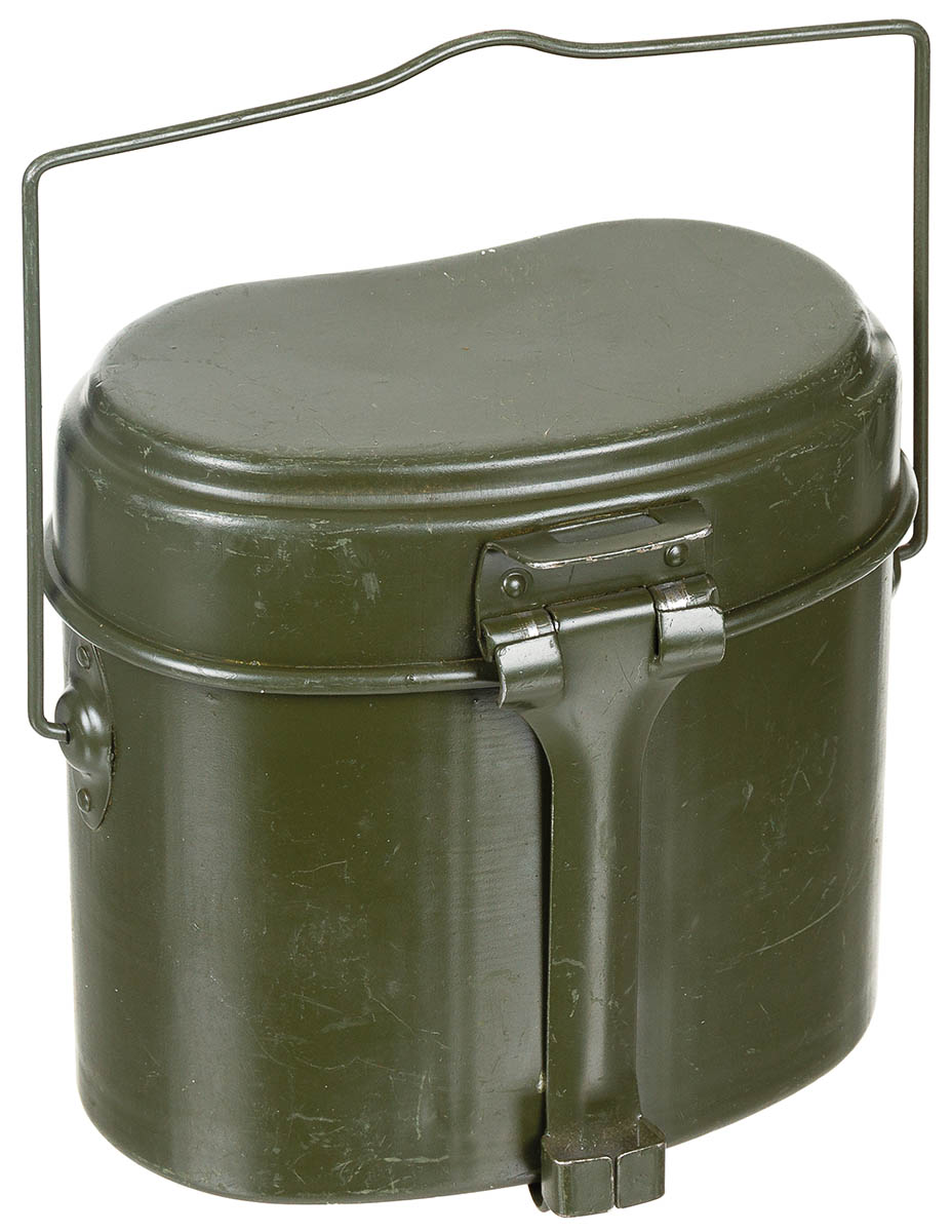 Rumän. Essgeschirr, oliv, 2-teilig, gebr.