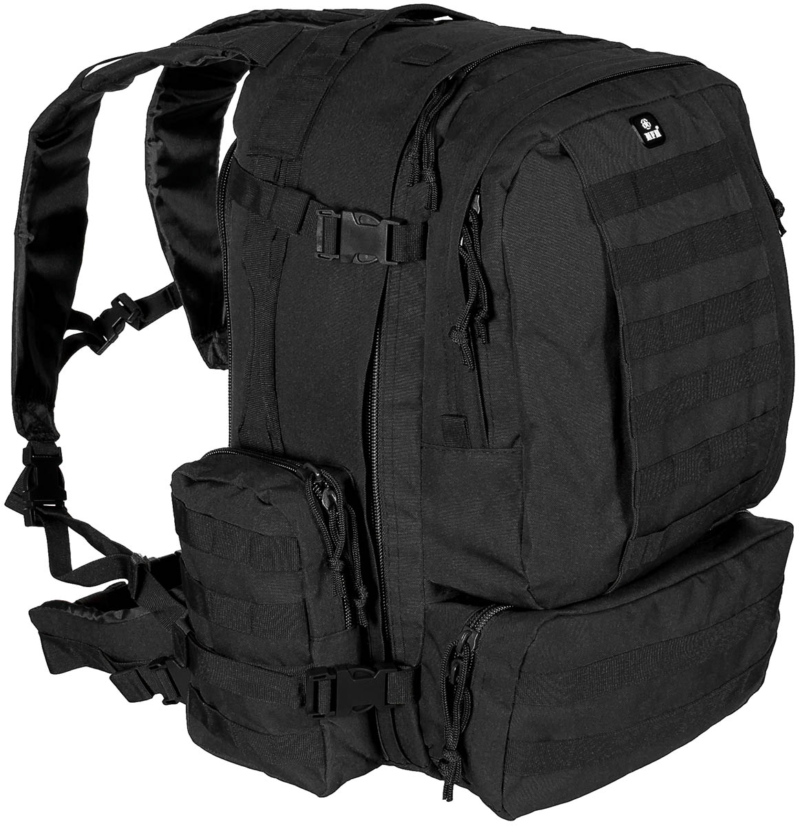 Ital. Rucksack, schwarz, Tactical-Modular