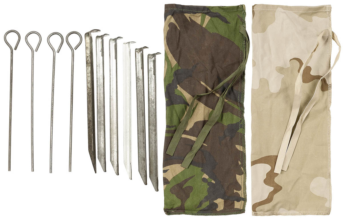 Holl. Zelthering-Set, mit Tasche, gebr.