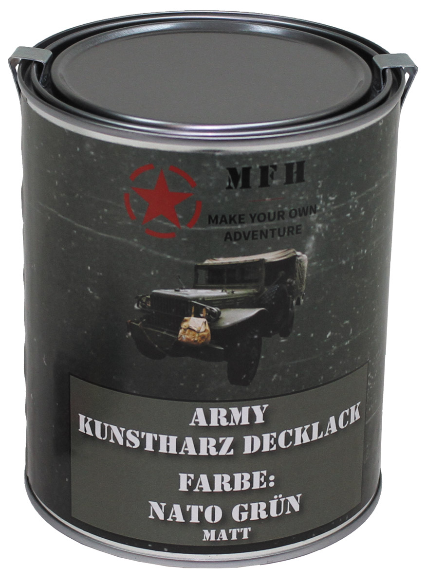 Army Lack, NATO GRÜN, matt, Dose, 1 l