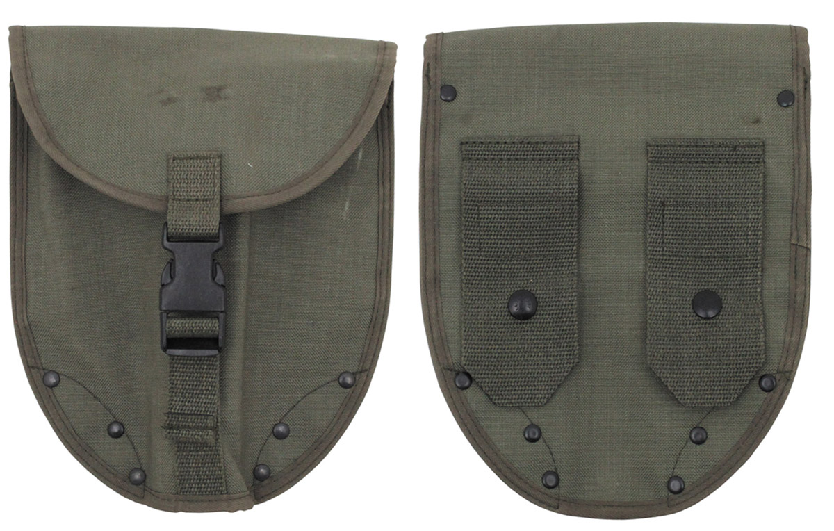 Österr. Spatentasche,  KAZ03, oliv, gebr.