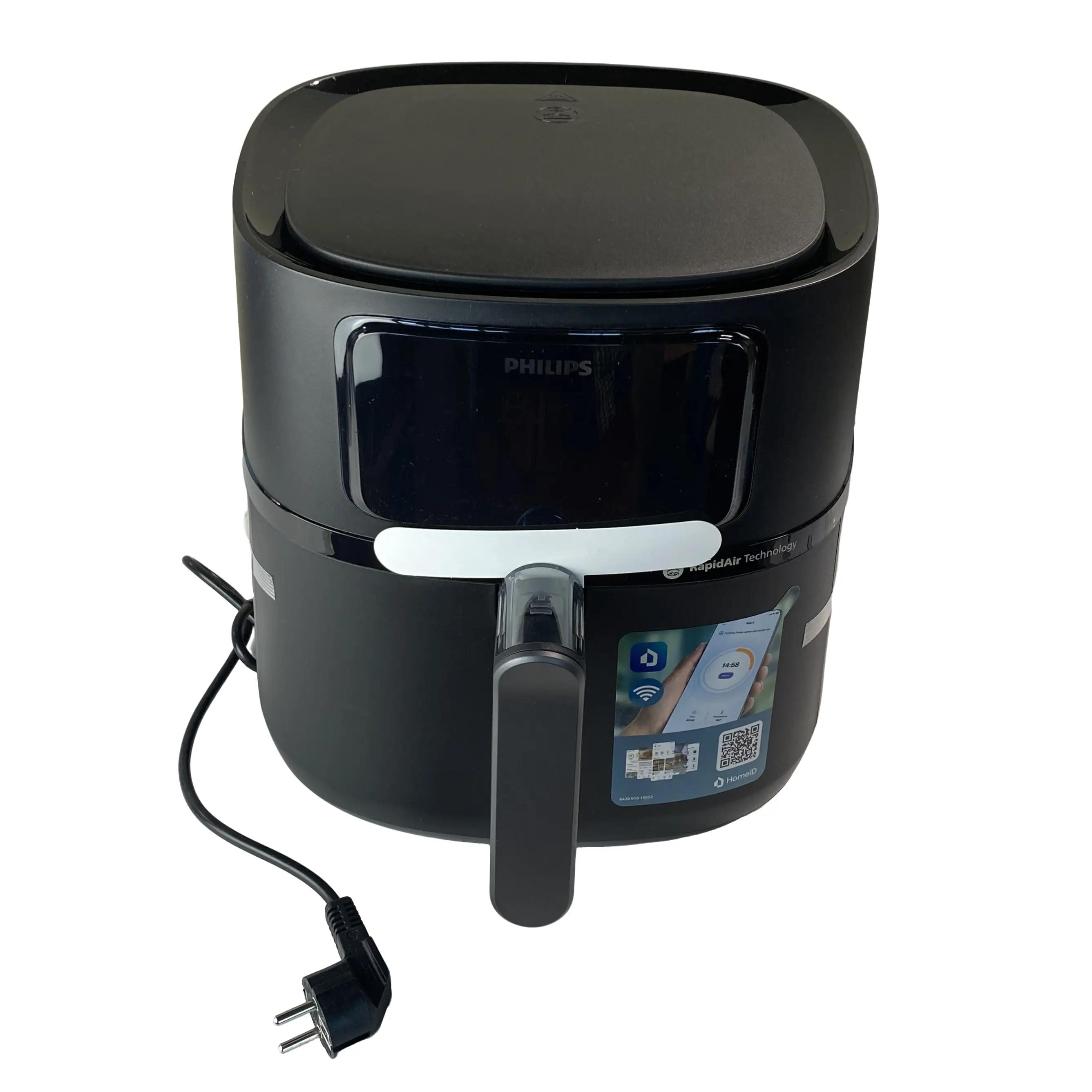 Philips Airfryer 5000 Series XXL, 7.2 L (1.4 kg), 16-in-1 Airfryer, WiFi Connected, 90% Less Fat with Rapid Air Technology, Recipe App (HD9285/90)