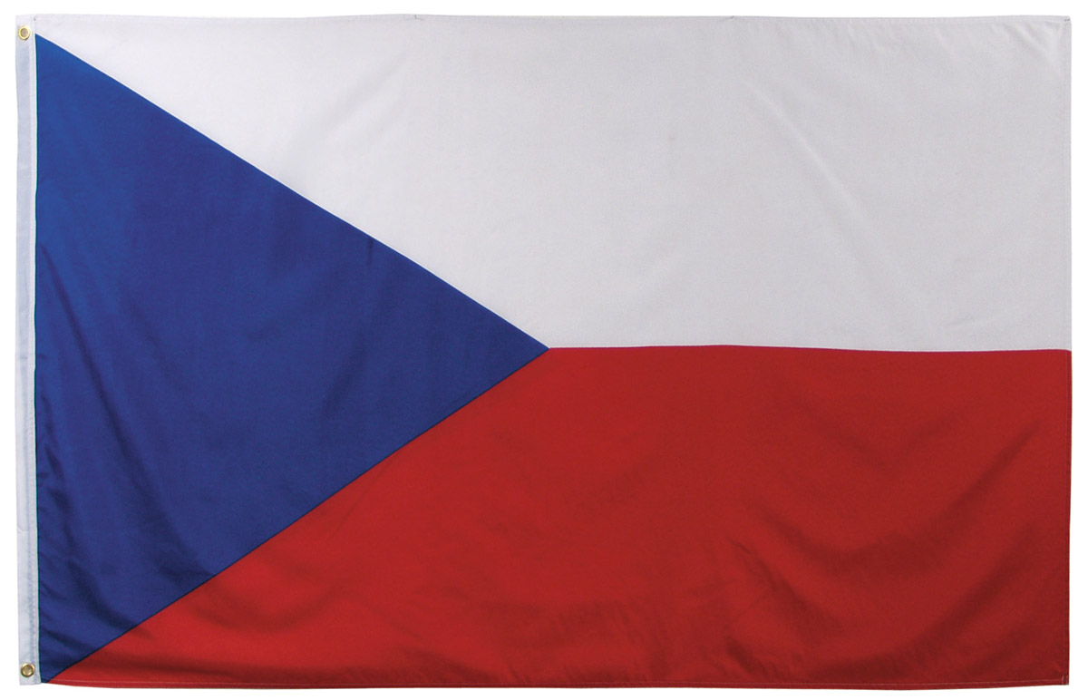 Fahne, Tschechische Republik,  Polyester, 90 x 150 cm