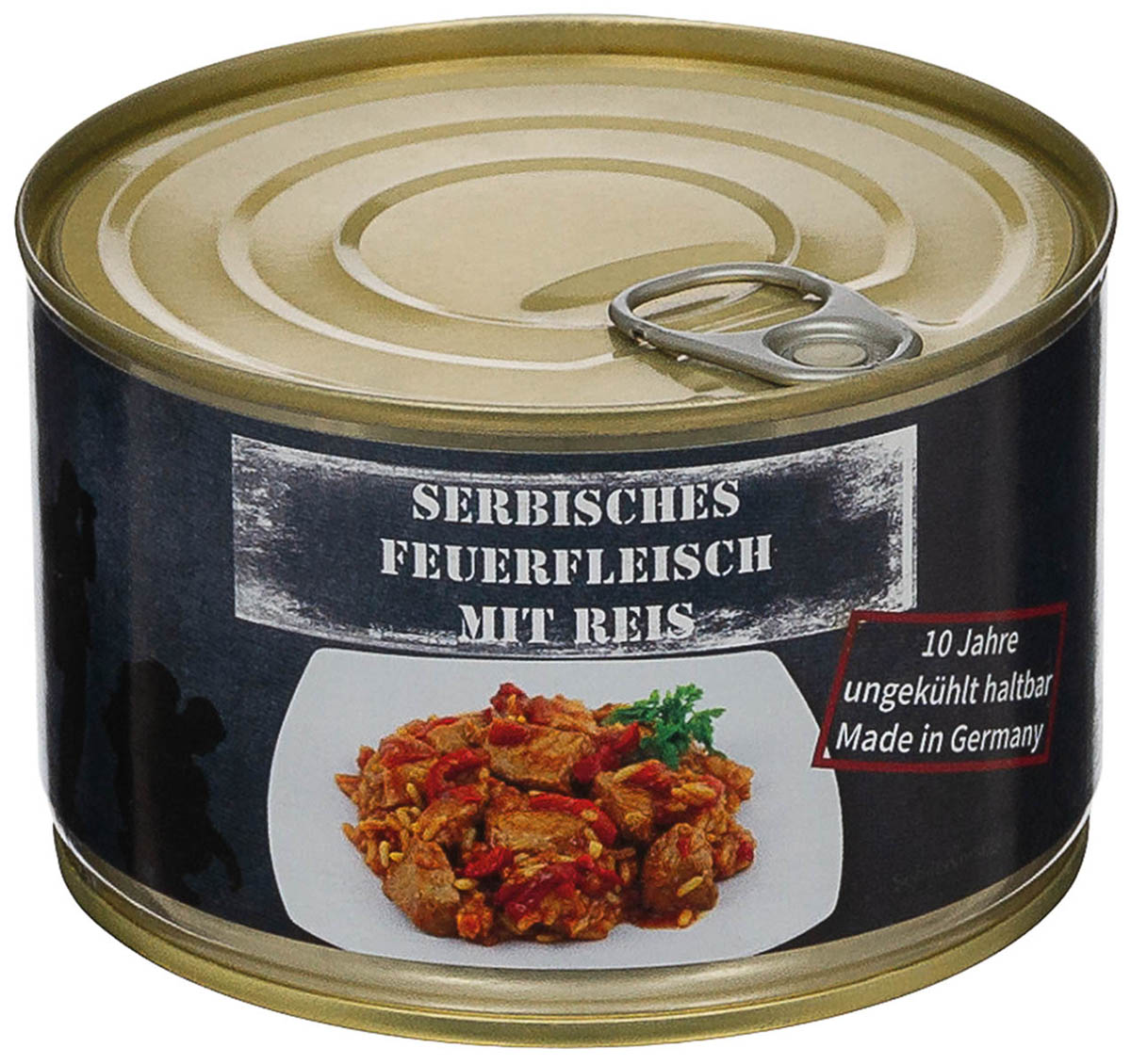 Serb. Feuerfleisch mit Reis, Vollkonserve, 400 g, 7% Mwst.