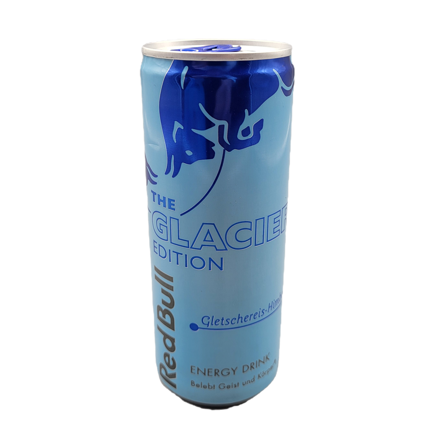 Dose Energy Drink Red Bull THE GLACIER EDITION Gletschereis-Himbeere Energiegetränk mit frischem Eis und Himbeergeschmack 250ml