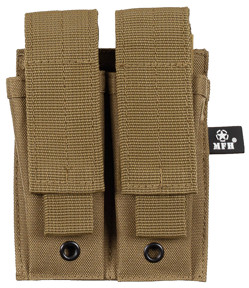 Magazintasche, 2-fach, klein, MOLLE, coyote tan