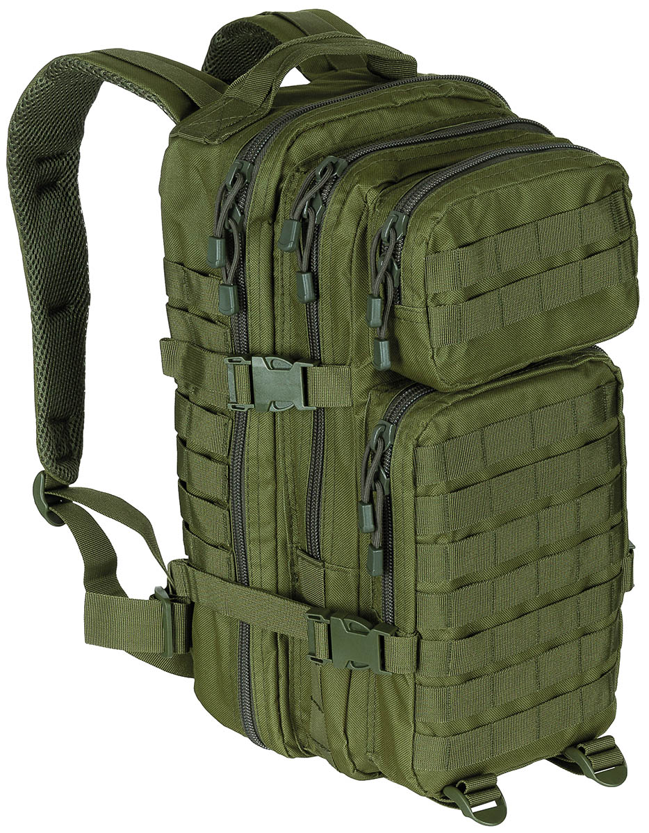 US Rucksack, Assault I, Basic, oliv