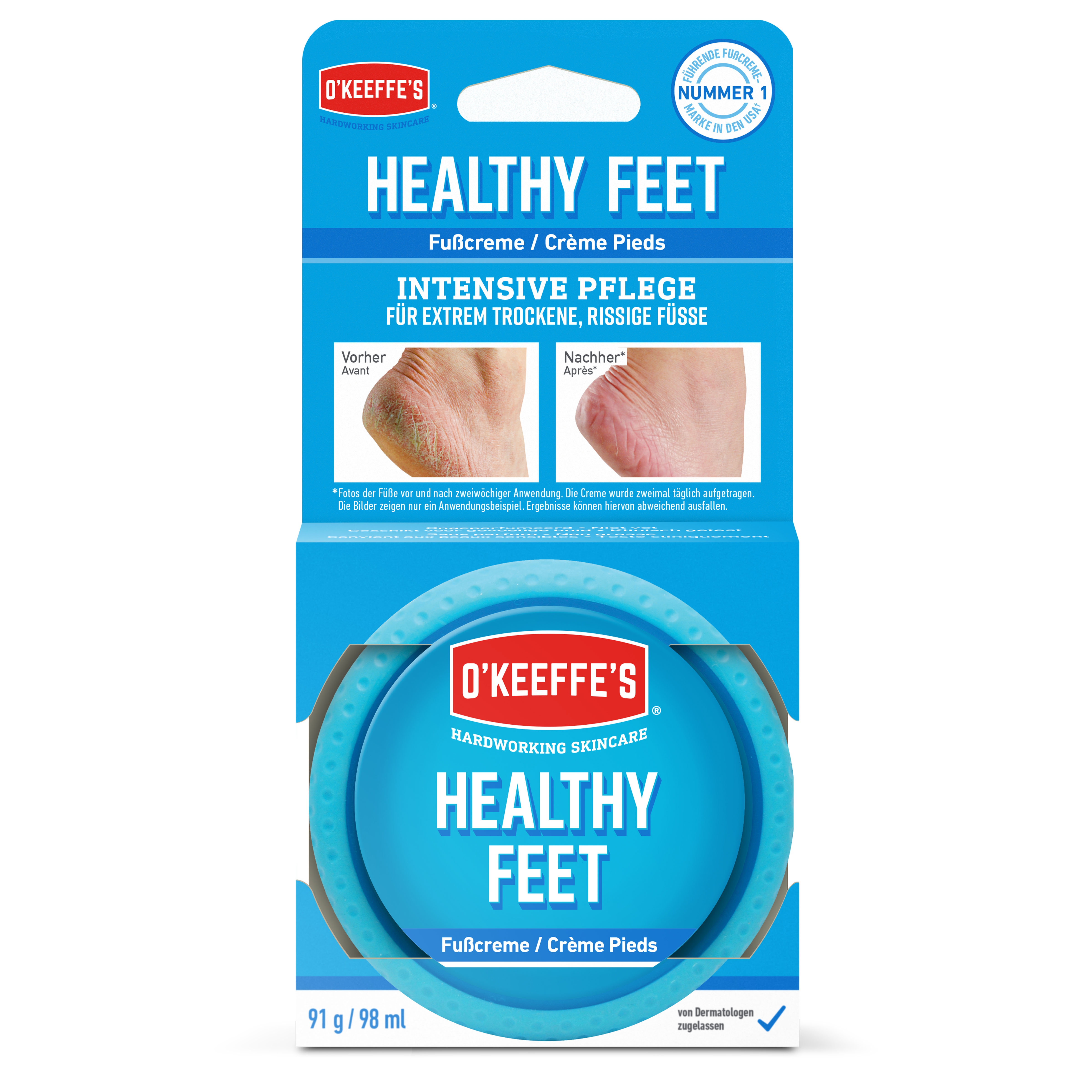 O'Keeffe's Healthy Feet, 91 g
