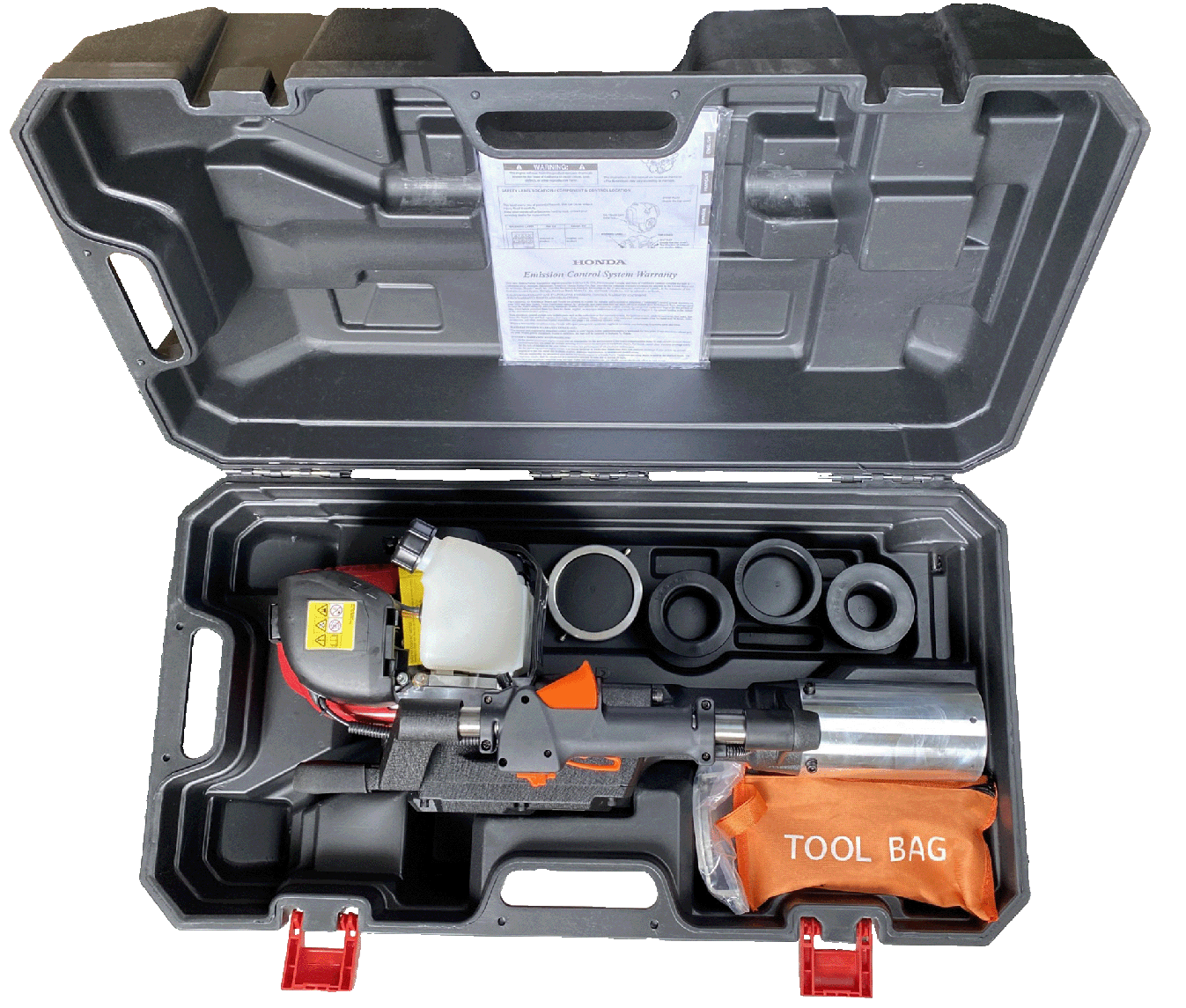 Motor-Pfahlramme mit Honda GX 50 bis 80mm