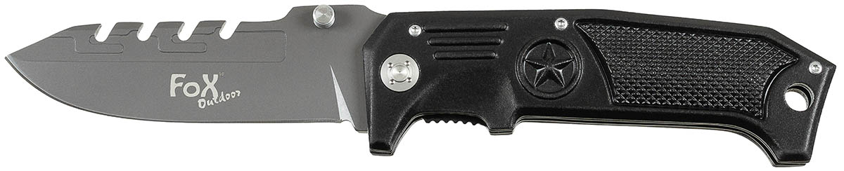 Klappmesser, Einhand, Metallgriff, schwarz