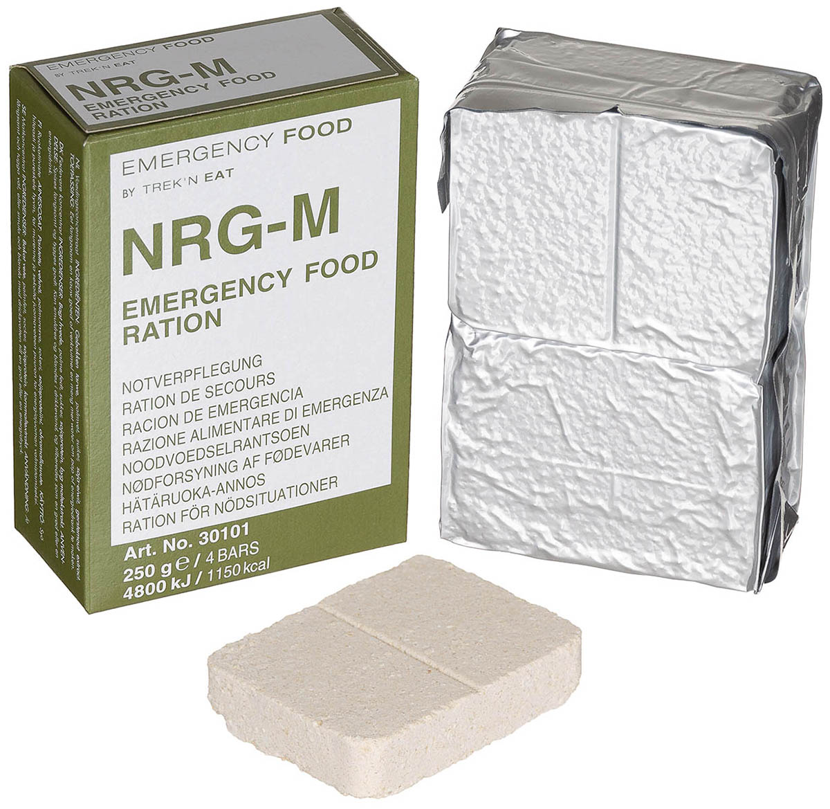 Notverpflegung, NRG-5, 250 g, (4 Riegel), 7% Mwst.