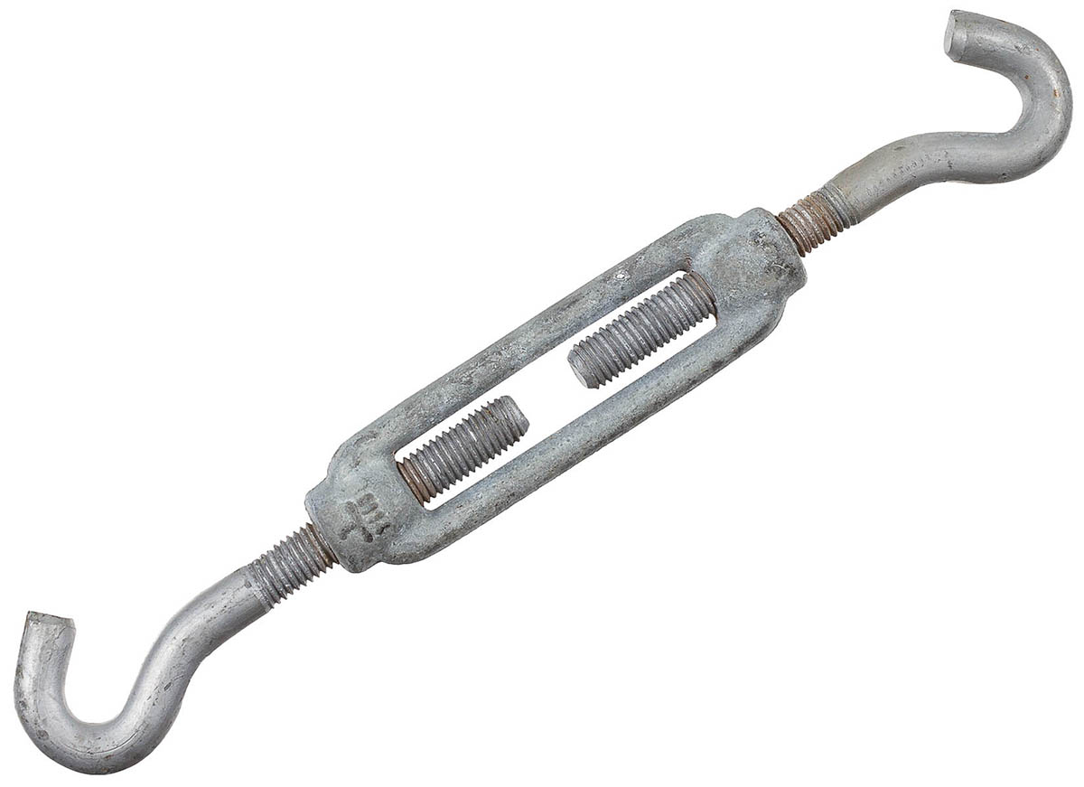 Dän. Spannschloss, mit Haken, M14, verzinkt, neuw.