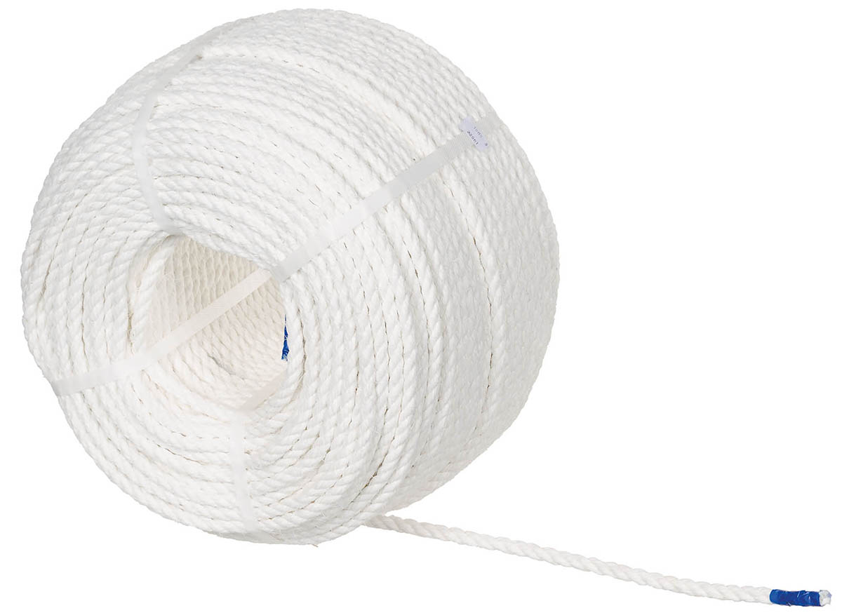 Brit. Marineseil, weiß, 220 m, 10 mm Durchm., neu
