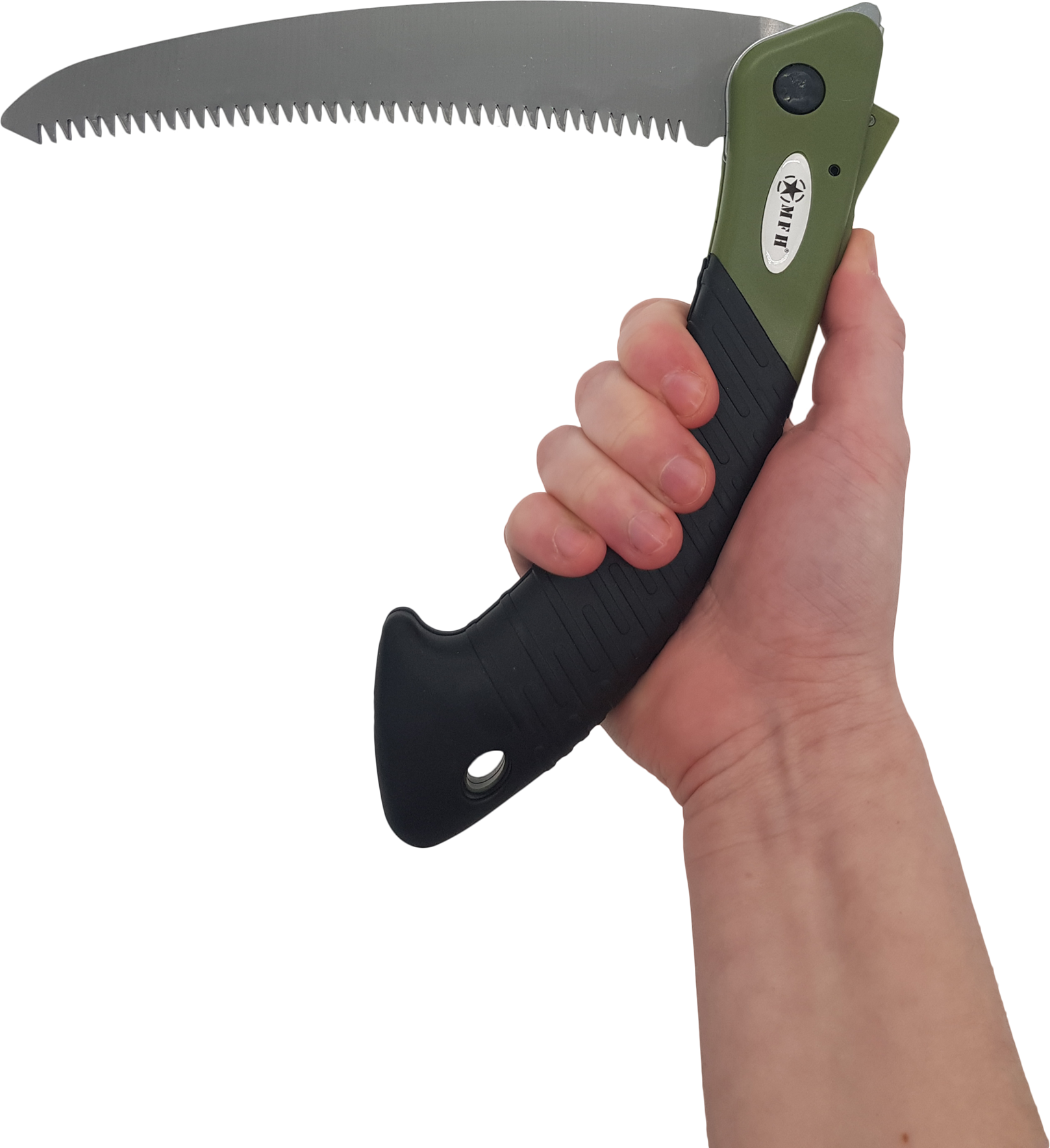 Klappsäge Oliv Schwarz