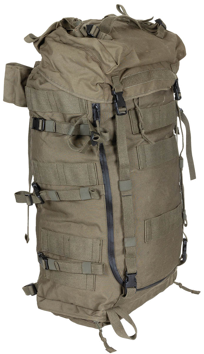 Österr. BH Kraxenrucksack, ohne Tragegestell, oliv, gebr.