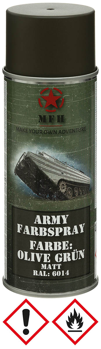 Army Farbspray, OLIV GRÜN, matt, 400 ml