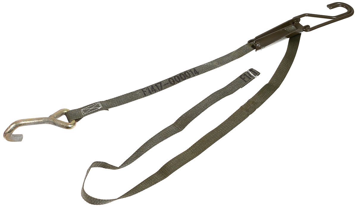 Schwed. Spanngurt, oliv,  mit Metallspanner, neuw.