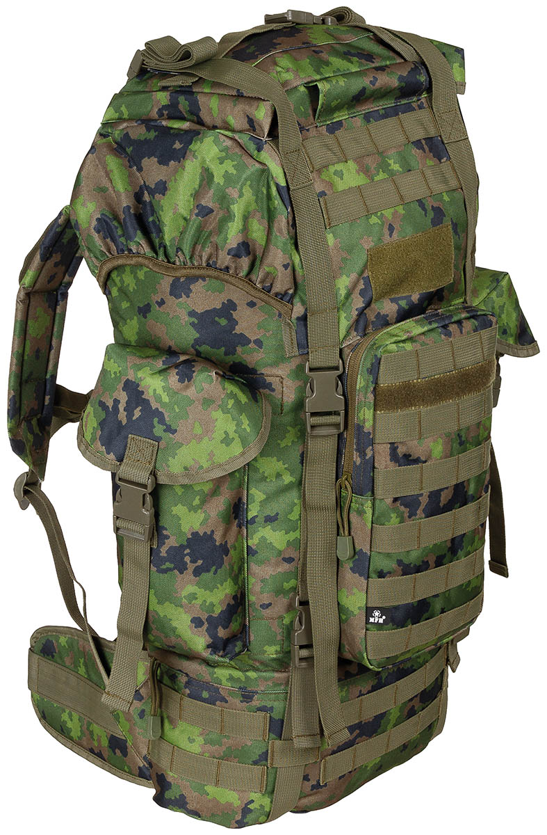 BW Kampfrucksack, "MOLLE", 65 l, Alu-Ausst., M05 tarn