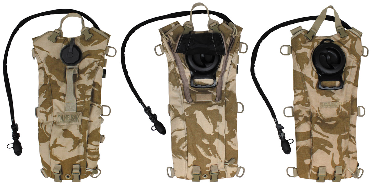 Brit. Trinkrucksack, neuw., DPM desert, TPU-Beutel neu