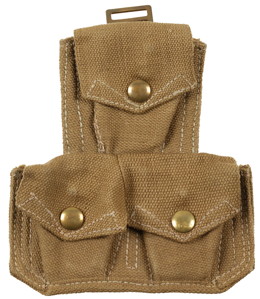 Brit. Munitionstasche, khaki, gebr.