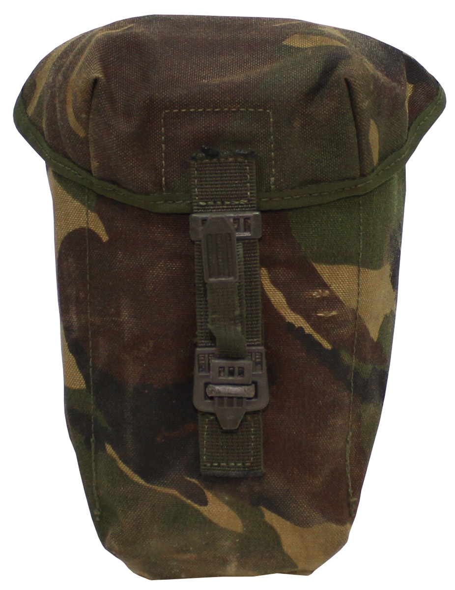 Brit. Feldflaschentasche, DPM tarn, gebr.