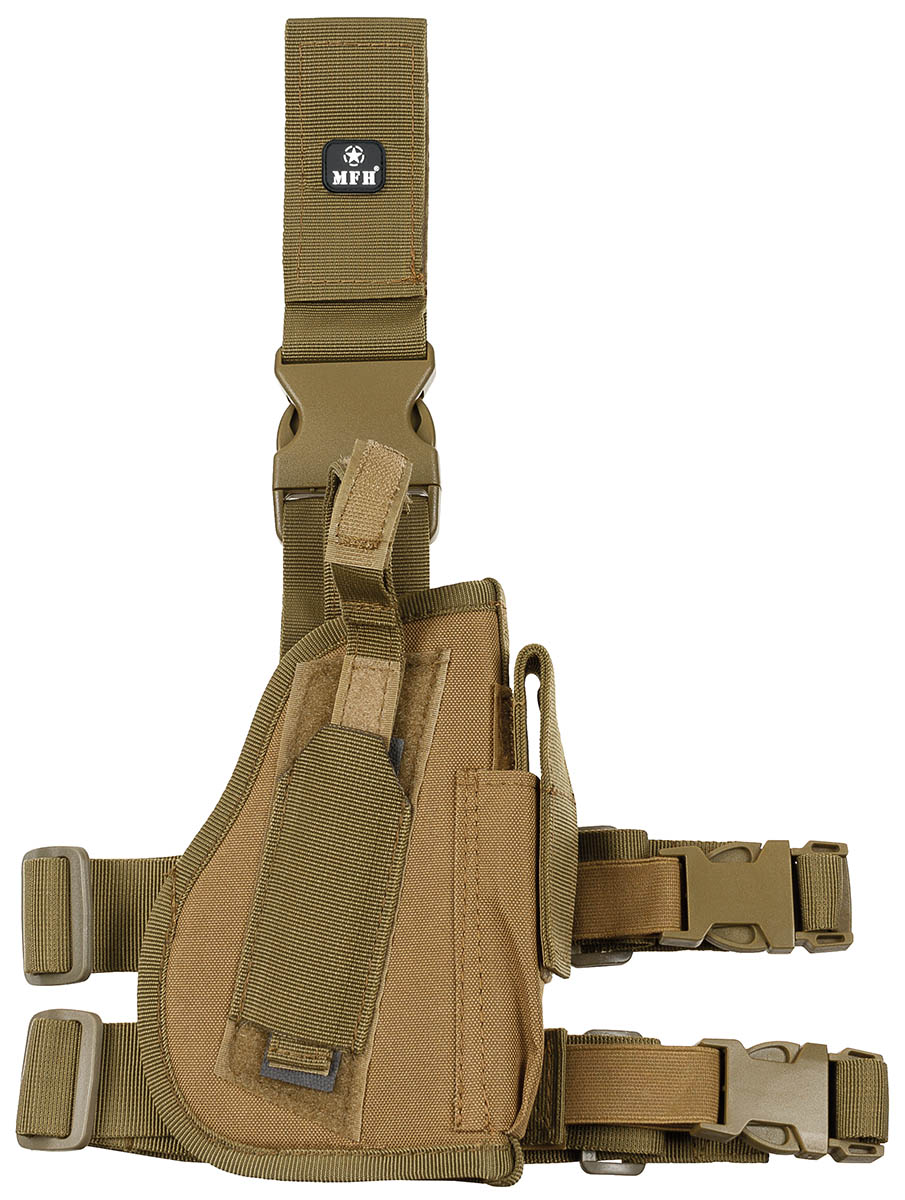 Pistolenbeinholster, rechts, coyote tan