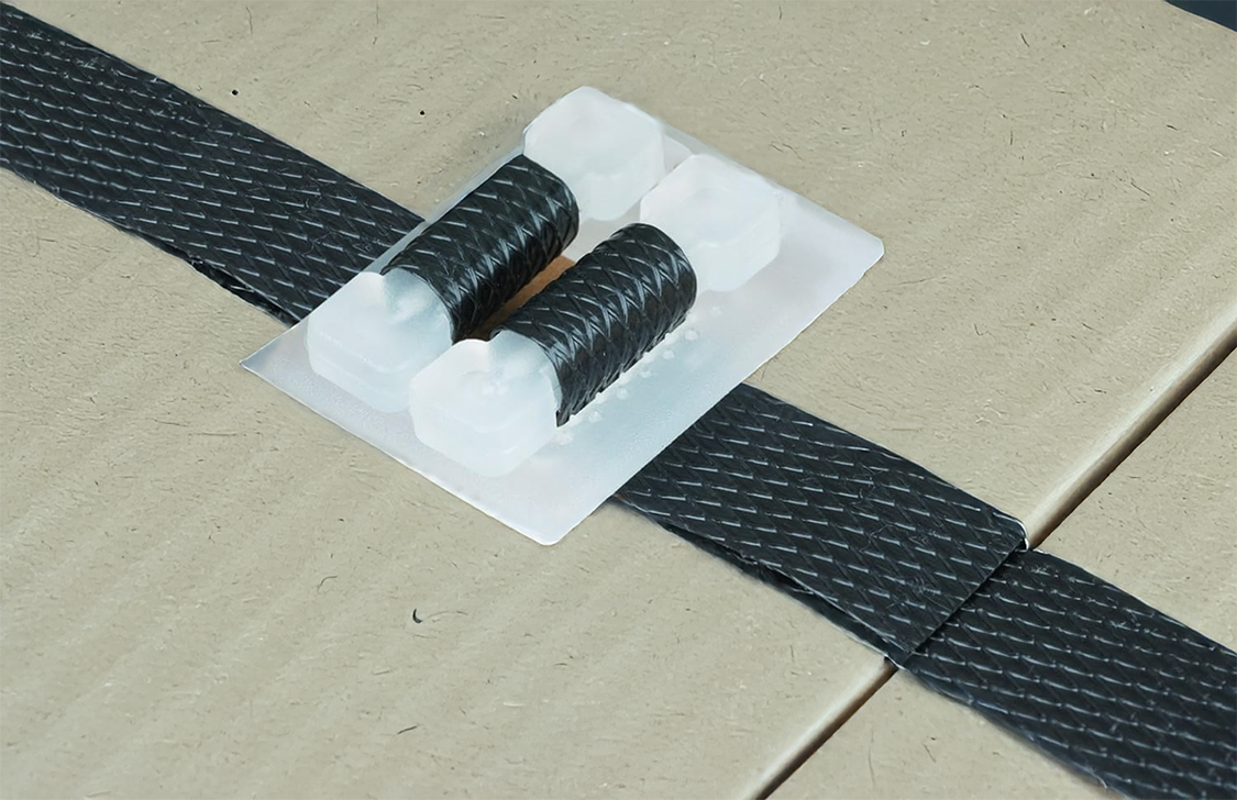 PP-Umreifungsband Set mit 200 Kunststoffschnallen