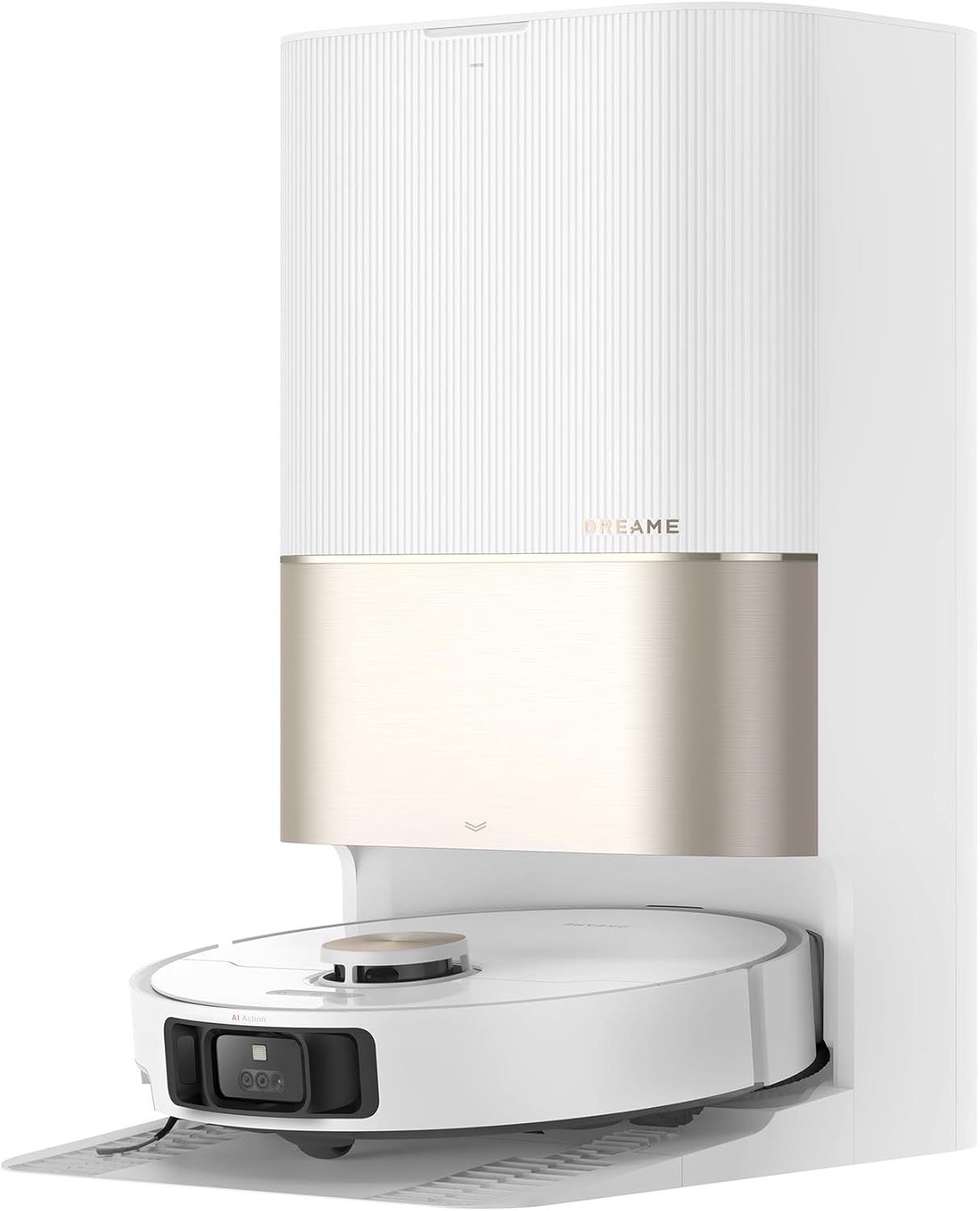 Dreame X40 Ultra Complete Saugroboter mit Wischfunktion, 12.000Pa Saugkraft, 70℃ Wischmopp, selbstreinigend, automatische Entleerung, automatisches Nachfüllen, Anti-Wirrwarr und anhebbare Bürsten