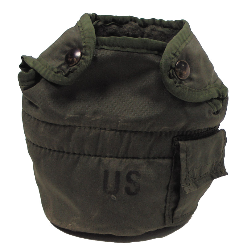 US Feldflaschenbezug, oliv, 1 Qt, gebr., orig.