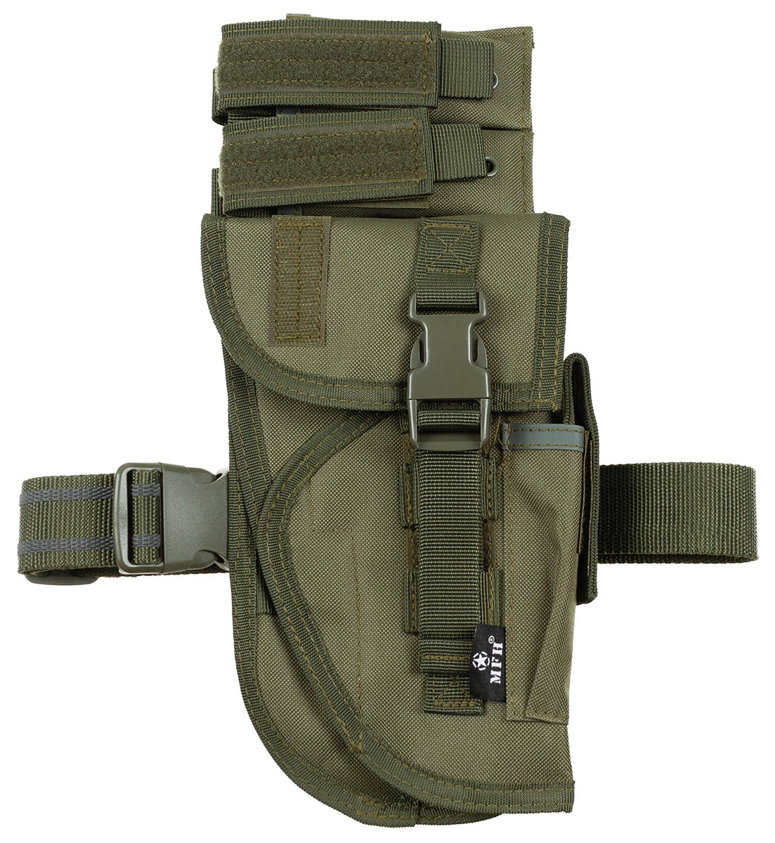 Pistolenbeinholster, oliv, Tactical, rechts