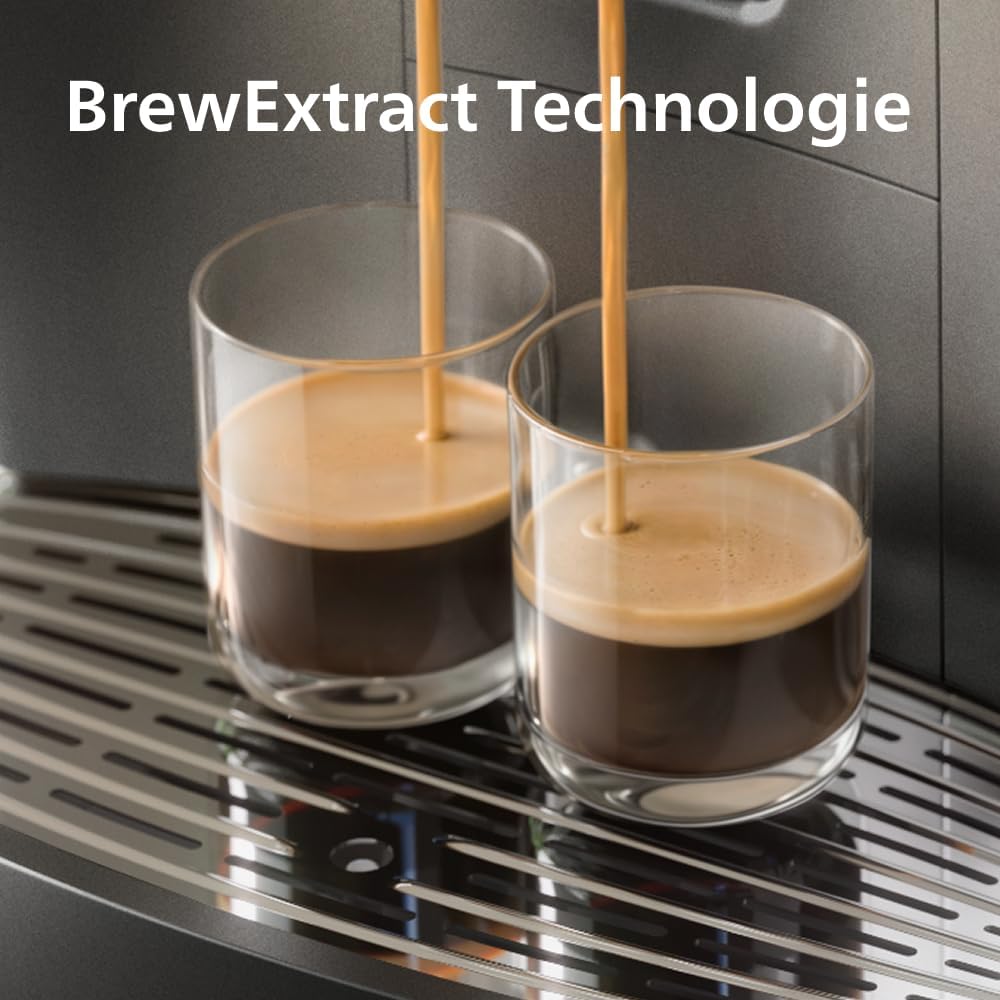 PHILIPS LatteGo Pro Aromis 8000 Series Kaffeevollautomat – BrewExtract Technologie, LatteGo Pro, 50+ heiße & kalte Getränke, mit einfacher Reinigung, intuitives Display und Barista-Assistent (EP8757/12)
