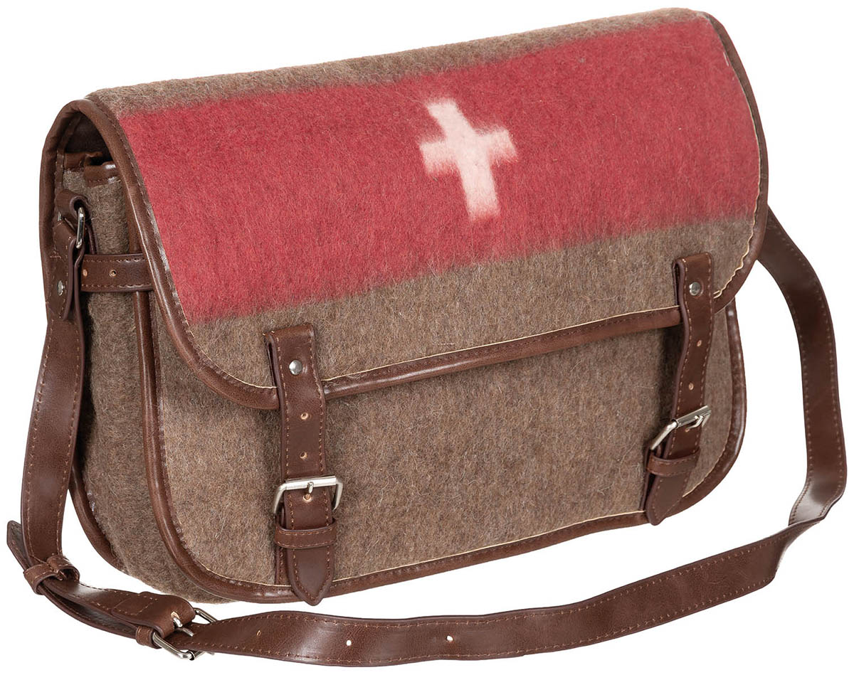 Schweiz. Umhängetasche, mit Kunstleder-Riemen