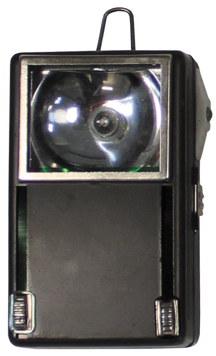 Pol. Taschenlampe, 3 Farben, Metallgehäuse, neuw.